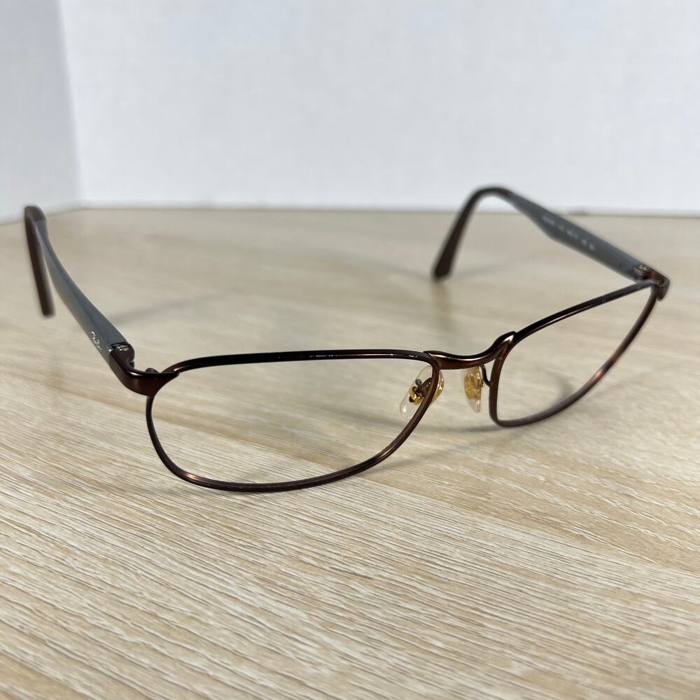 Ray-Ban RB3534 012 Eyeglasses Brown Metal Frames Flex Hinge 59-17-135